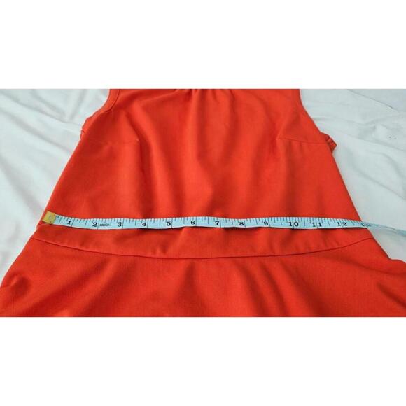 H&M Women's Peplum Dress - Vibrant Red, Size 6 - Picture 6 of 7